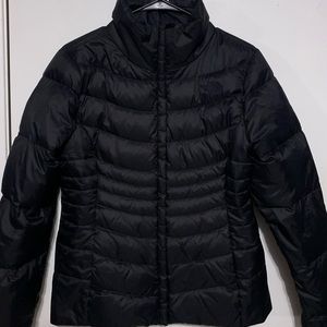 Black north face puffer jacket